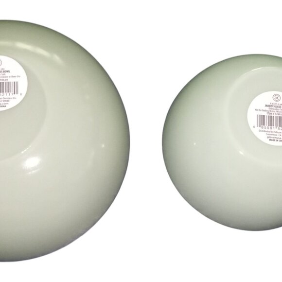 New Martha Stewart Jadeite Glass 6" and 8.3" Bowls - 2 Bowl Set - Picture 6 of 6